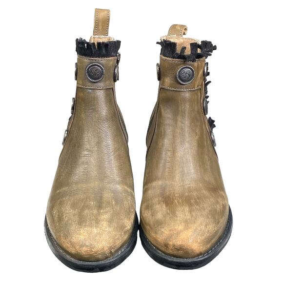 Corral Women’s Brown Leather Distressed Western Ankle Boot Size US 8 - Picture 7 of 12